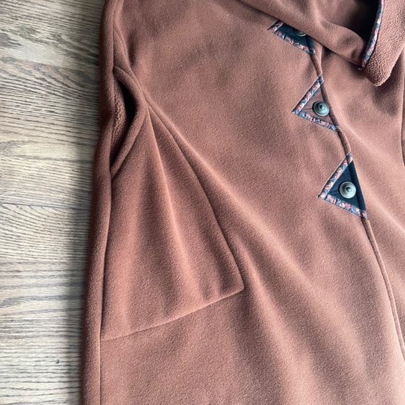 *Vintage 90's* Red Rover (M) brown polar tea fleece jacket - Picture 3 of 9